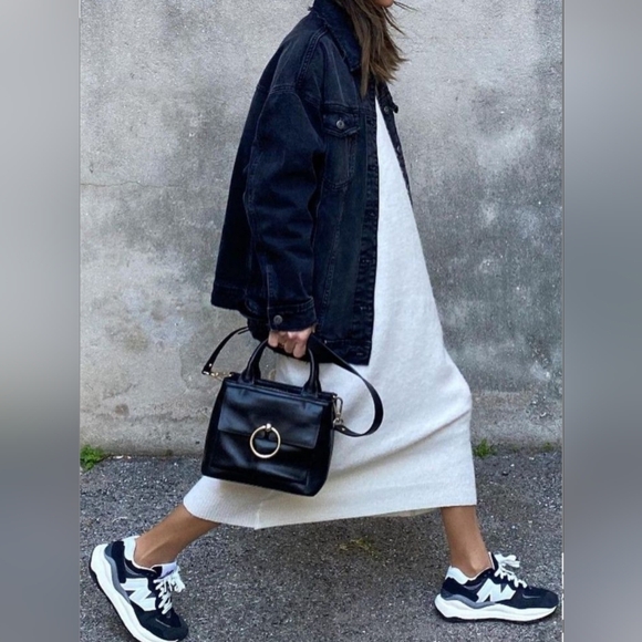 NWT ASOS Knit Sweater Dress Heather Grey Size 4 - Picture 2 of 6